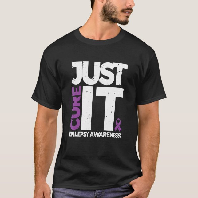 Camiseta Apenas Cure-O Epilepsia Sensibilização Epilepsicon (Frente)