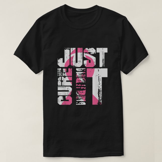 Camiseta Apenas Curta A Consciência Do Cancer Da Mama (Frente do Design)