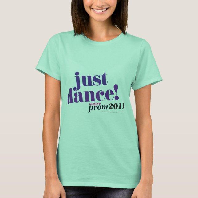 Camiseta Apenas dança - roxo (Frente)