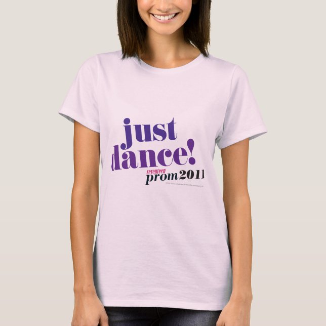 Camiseta Apenas dança - roxo (Frente)