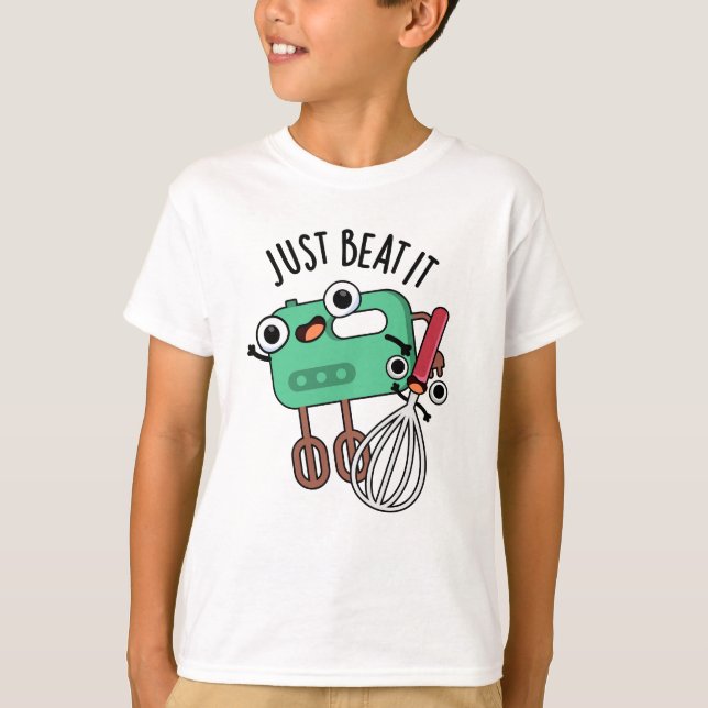 Camiseta Apenas Derrote-o Piada de Culária Divertida  (Frente)