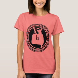 Camiseta Apenas diga não! Animais como a forma