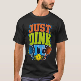 Camiseta Apenas Dinke-o Esportes Retrô de Pickleball