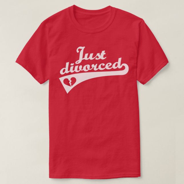 Camiseta Apenas divorciado (Frente do Design)