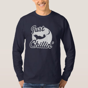 Camiseta Apenas dos homens longos da Capa de Chillin o