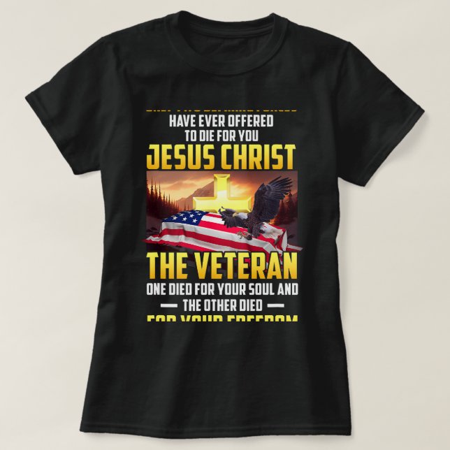 Camiseta Apenas Duas Forças Definindo Morrem Para Jesus Cri (Frente do Design)