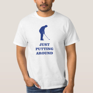 Camiseta Apenas enrolando o t-shirt do golfe
