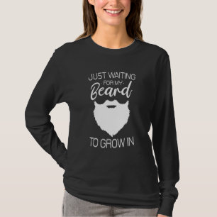 Camiseta Apenas Esperando Minha Barba Crescer Meninos