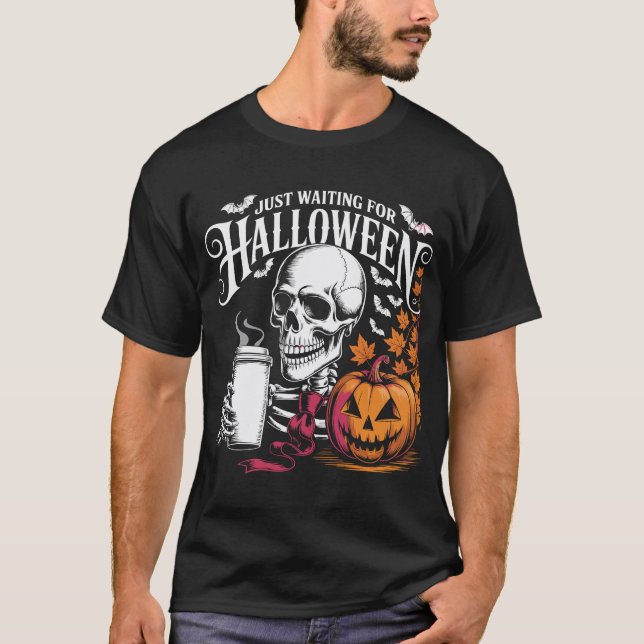 Camiseta Apenas Esperando Pelo Halloween (Frente)