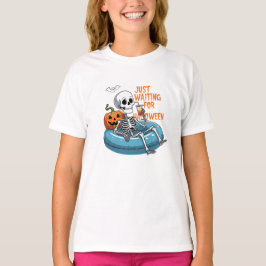 Camiseta Apenas Esperando pelo Halloween – Divertido e Assu