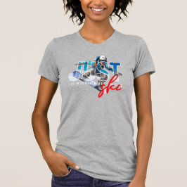 Camiseta Apenas Esqui | Ajuste Elegante Feminino