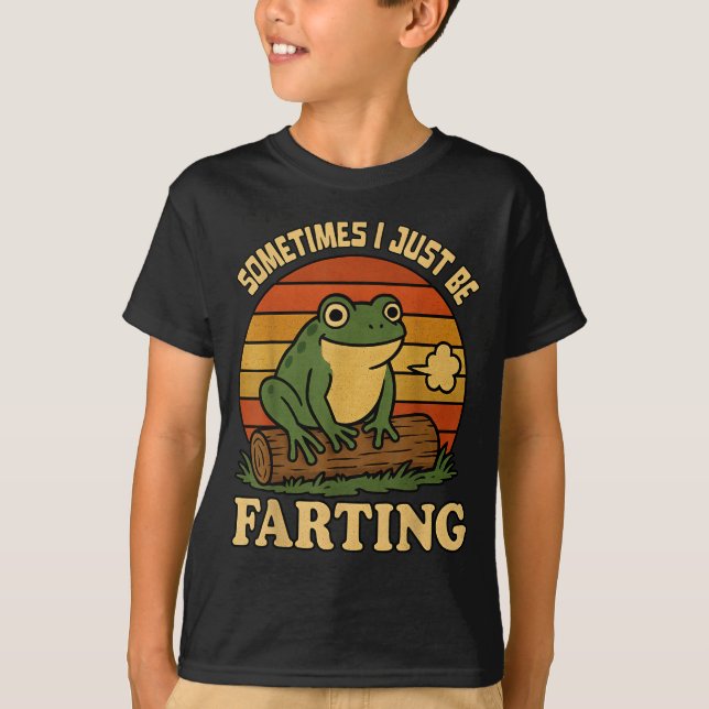 Camiseta Apenas Eu Às Vezes Sapo Peidando Meme Sarcástico (Frente)