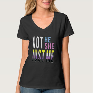 Camiseta Apenas Eu Sinalizador Não Binário Enby Genderqueer