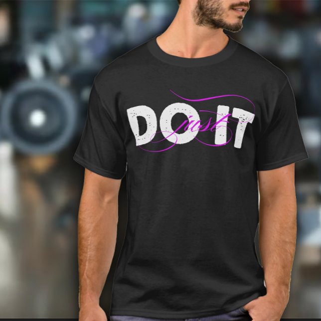 Camiseta Apenas Faça Exercícios Masculinos (Criador carregado)