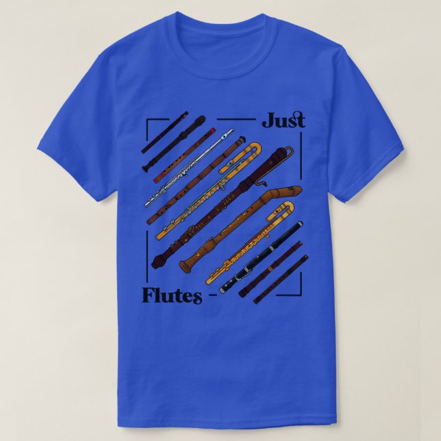 Camiseta Apenas Flutes Flutist (Frente do Design)