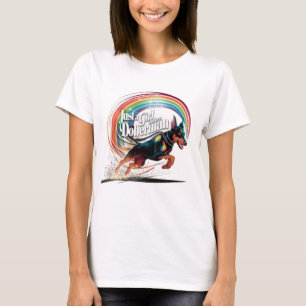 Camiseta Apenas Garota Que Ama Doberman