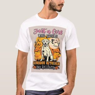 Camiseta Apenas Garota Que Ama Labrador Retriever Halloween