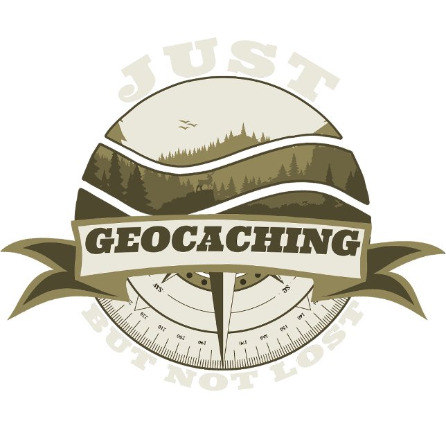 Camiseta Apenas Geocaching, Mas Não Perdido (Criador carregado)