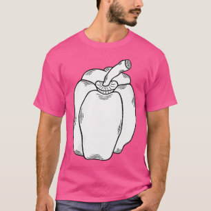 Camiseta Apenas Gosto Muito de Pimentões Amarelos Vermelhos