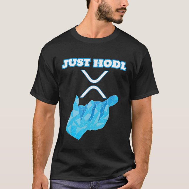 Camiseta Apenas Hodl Ripple Xrp Cripto Moeda Criptográfica (Frente)