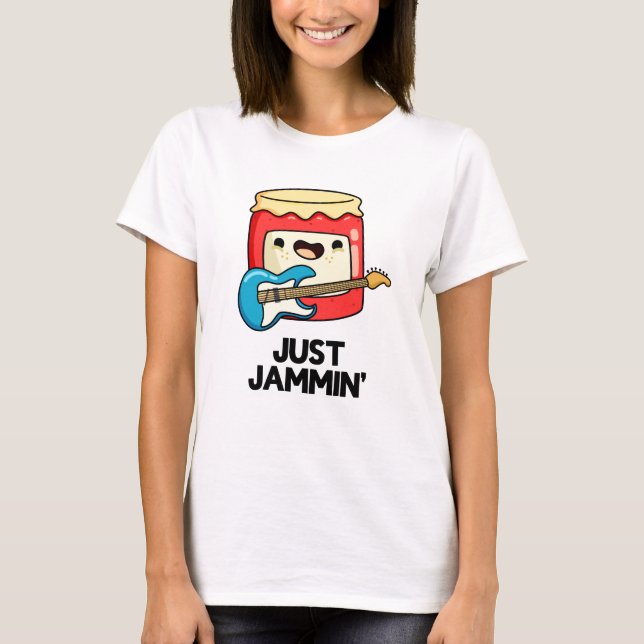 Camiseta Apenas Jammin Funny Rocker Jam Pun (Frente)