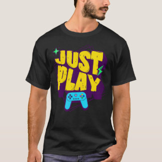 Camiseta Apenas Jogue Video Games Farto Jogador De Console