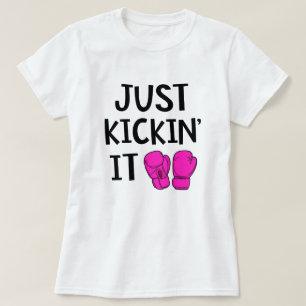 Camiseta Apenas Kickin ele presente engraçado da classe de