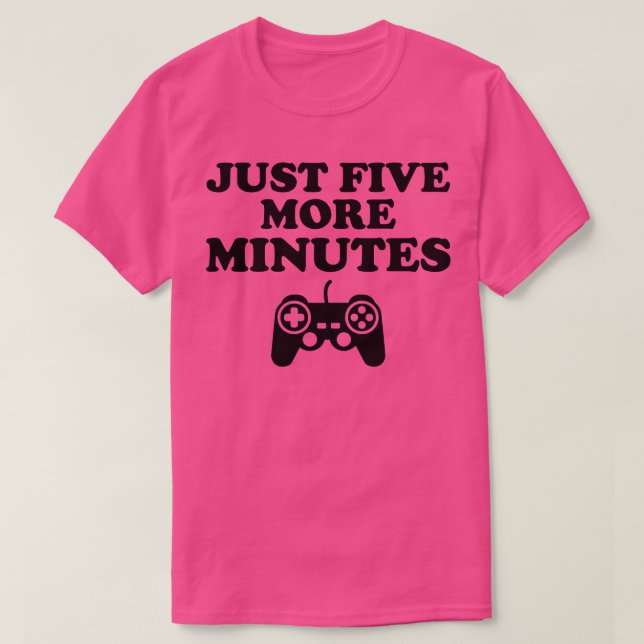 Camiseta Apenas Mais Cinco Minutos Presente 1 (Frente do Design)
