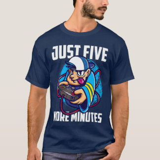 Camiseta Apenas Mais Cinco Minutos Vídeo Game Geek Gamers f
