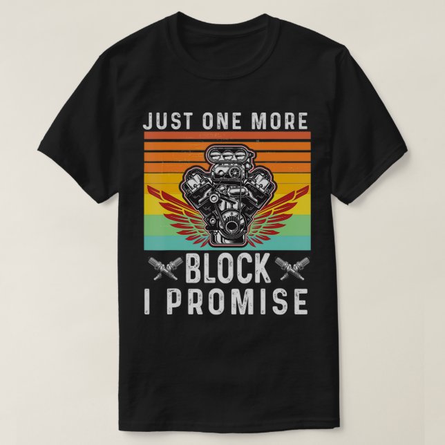 Camiseta Apenas Mais Um Bloco De Motor Mecânico De Presente (Frente do Design)