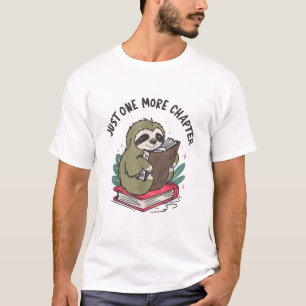 Camiseta Apenas mais um capítulo Cute Sloth Bookworm Sloth