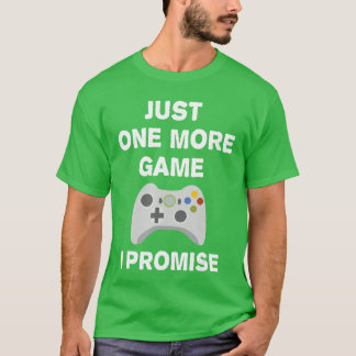 Camiseta Apenas Mais Um Jogo Eu Prometo Garoto Divertido de