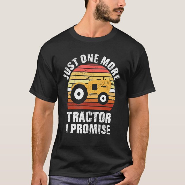Camiseta Apenas Mais Um Trator Promete Um Trator Engraçado  (Frente)