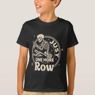 Camiseta Apenas Mais Uma Fileira Crochê Esqueleto Crochê Tr