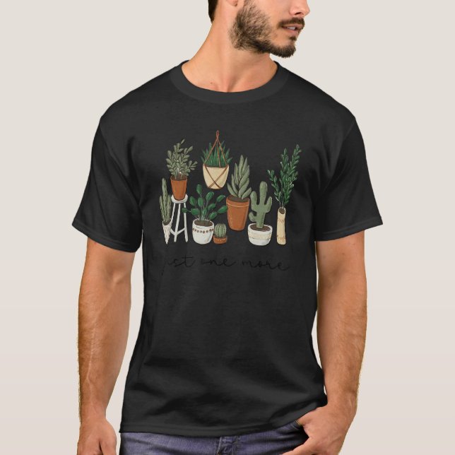 Camiseta Apenas Mais Uma Planta Botânica, Inspiracional Fof (Frente)
