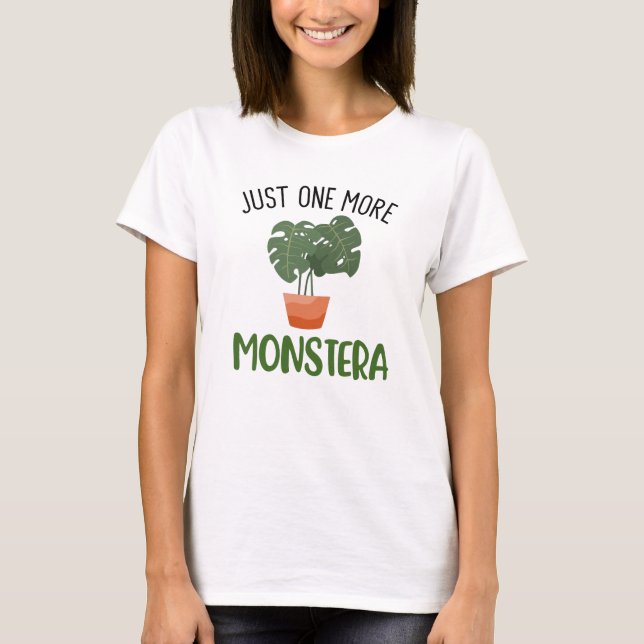 Camiseta Apenas Mais Uma Unidade De Queijo Suíço Monstera (Frente)