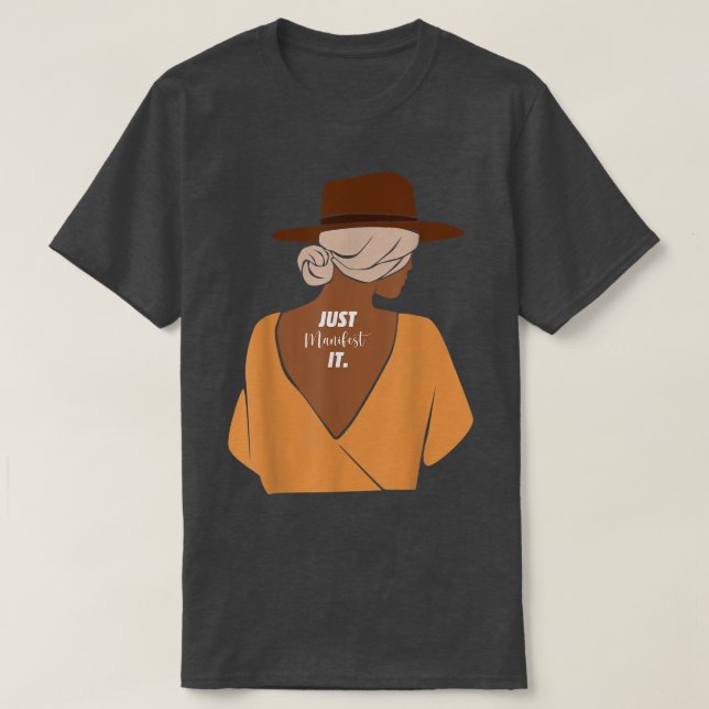 Camiseta Apenas Manifesto Que É A Mulher Melanina Negra Mai (Frente do Design)