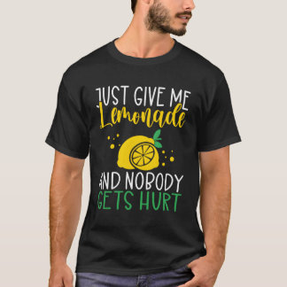 Camiseta Apenas Me Dê Limonada E Ninguém Se Machuca Limonad