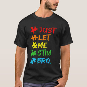 Camiseta Apenas Me Deixe Estimular Irmão Autismo Puzzle Exp