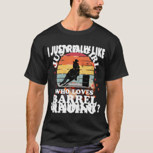 Camiseta Apenas Menina Adora Barrel Racing Barrel Racer Gir