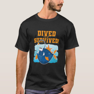 Camiseta Apenas Mergulhe E Sobrevive Predador Peixe Anglóbu