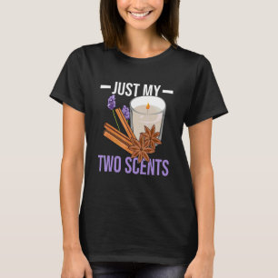 Camiseta Apenas meus dois aromas para uma fabricação de vel
