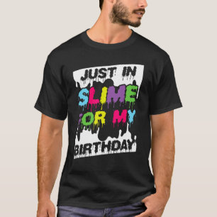 Camiseta Apenas Na Lama Para O Meu Aniversário Colorido Nas
