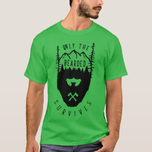 Camiseta Apenas o barbudo sobrevive ao SLOGAN