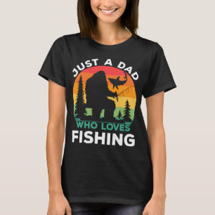 Camiseta Apenas Pai Que Ama Pescar Bigfoot Pescador Pai