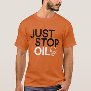 Camiseta Apenas pare com o petróleo e salve a Terra
