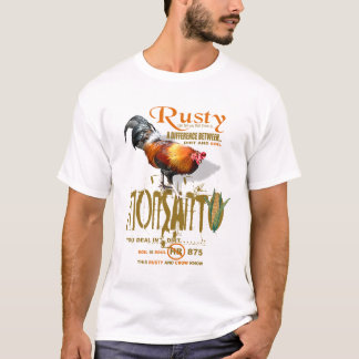 Camiseta apenas peça oxidado