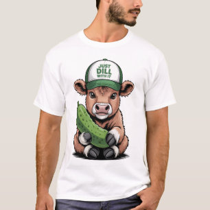 Camiseta Apenas Pepino com Isso Vaca PNG, Pepino Engraçado