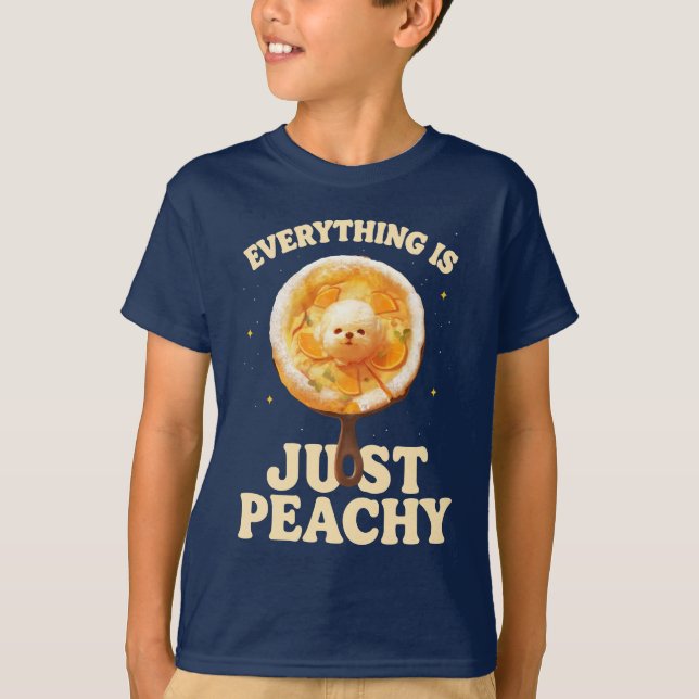 Camiseta Apenas Perfeito: Arte Comida Bichon Frise (Frente)