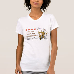 Camiseta Apenas pergunte a um indiano